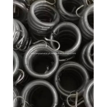 Tubo de cobre enrolado com aletas de alumínio em espiral